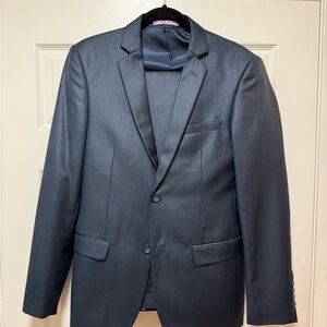 Classic Navy Blue Men's Two-Piece Suit
